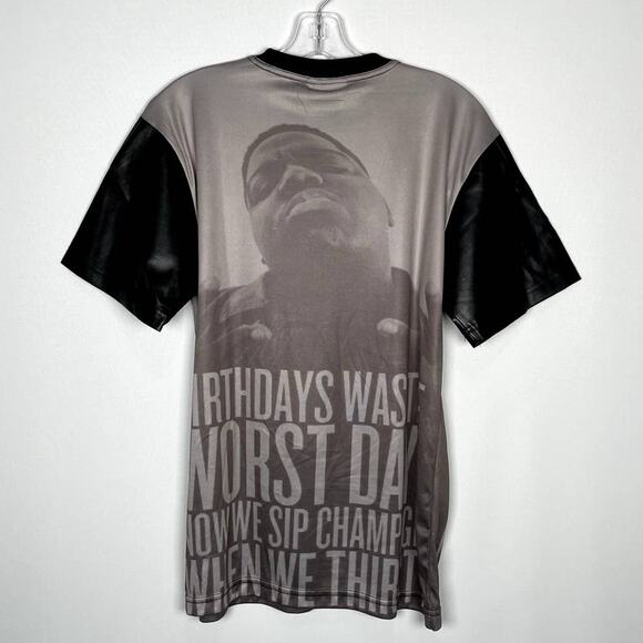 Notorious BIG Biggie Smalls Thug Ave All Over Print T-Shirt M - Picture 2 of 6